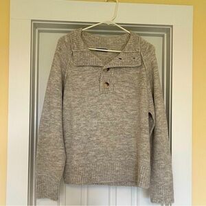 SHEIN Heather Grey Casual Womens Sweater Size Large Chunky Comfy Cozy